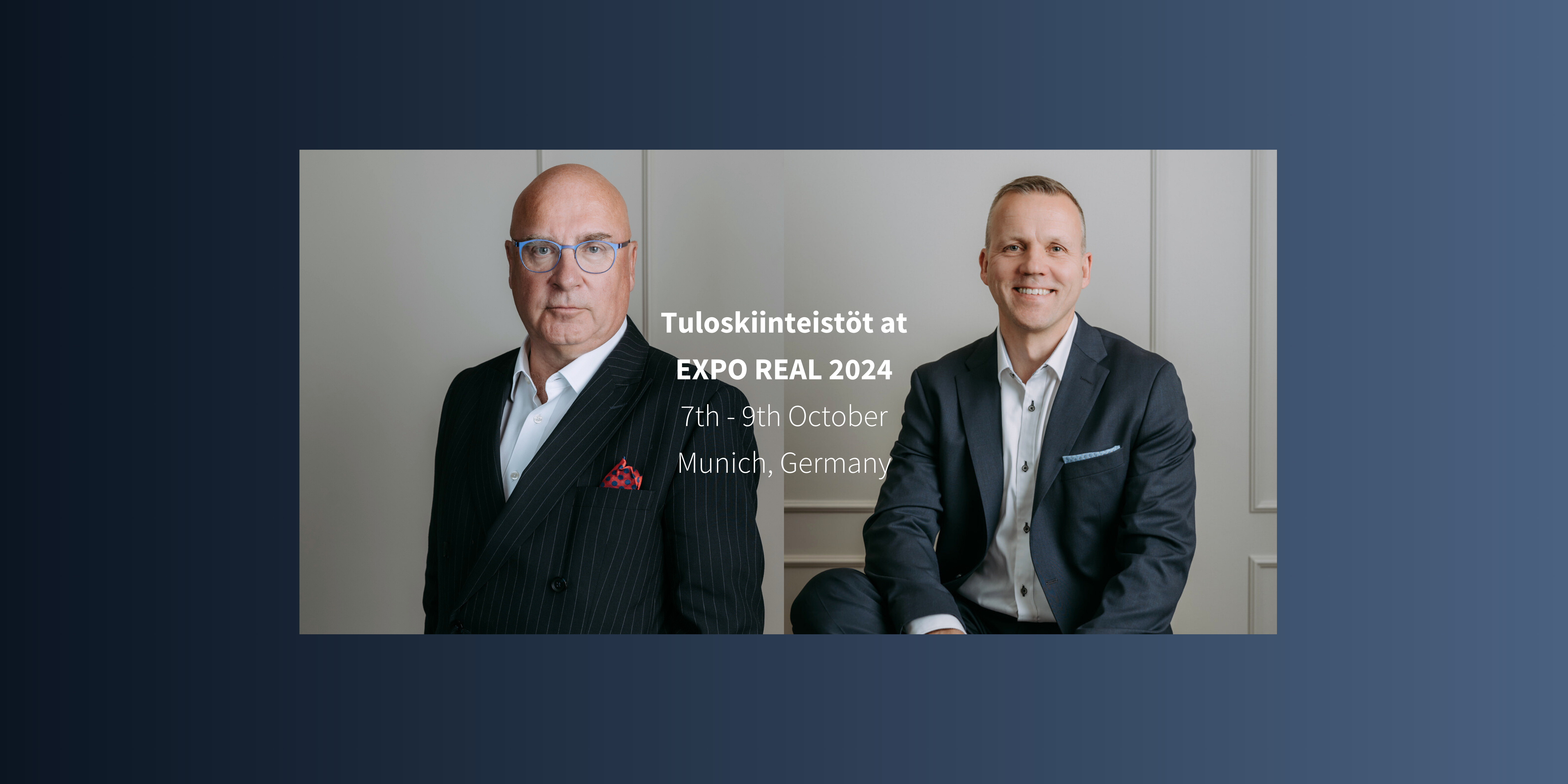 Tuloskiinteistöt at EXPO REAL 2024 in Munich